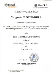 Certificat MG Traduction 1